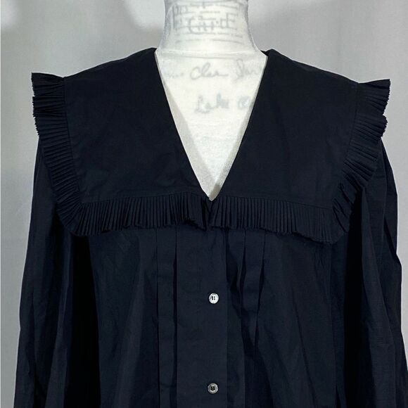 Sea New York Charlie Pleated Blouse size XS - Picture 7 of 11